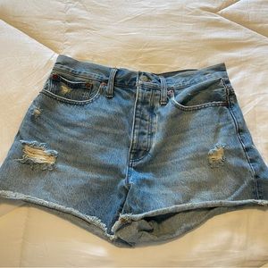 Madewell Curvy Relaxed Denim Shorts